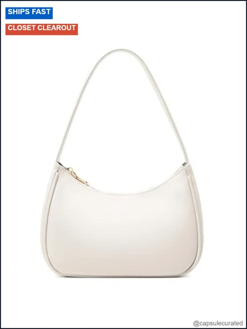 PU Leather Hobo Shoulder Bag with Zipper, Cute & Spacious Tote for Women